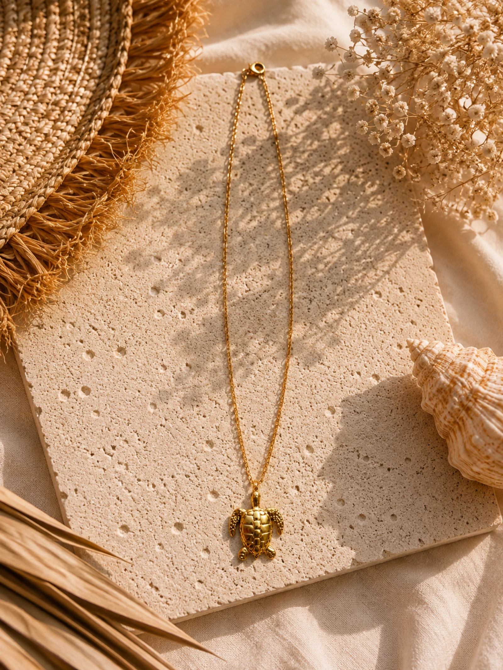 Collier pendentif tortue